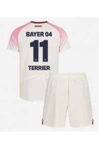 Fotbalové Dres Bayer Leverkusen Martin Terrier #11 Dětské Venkovní Oblečení 2025-26 Krátký Rukáv (+ trenýrky)